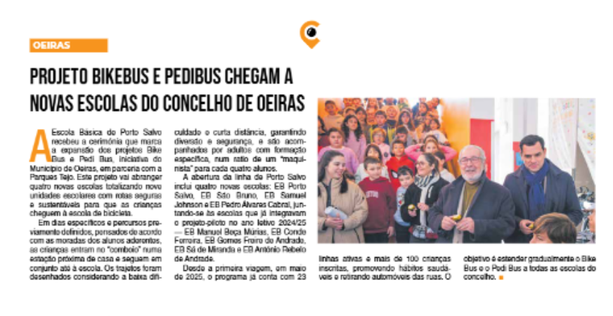 bike bus no jornal Local