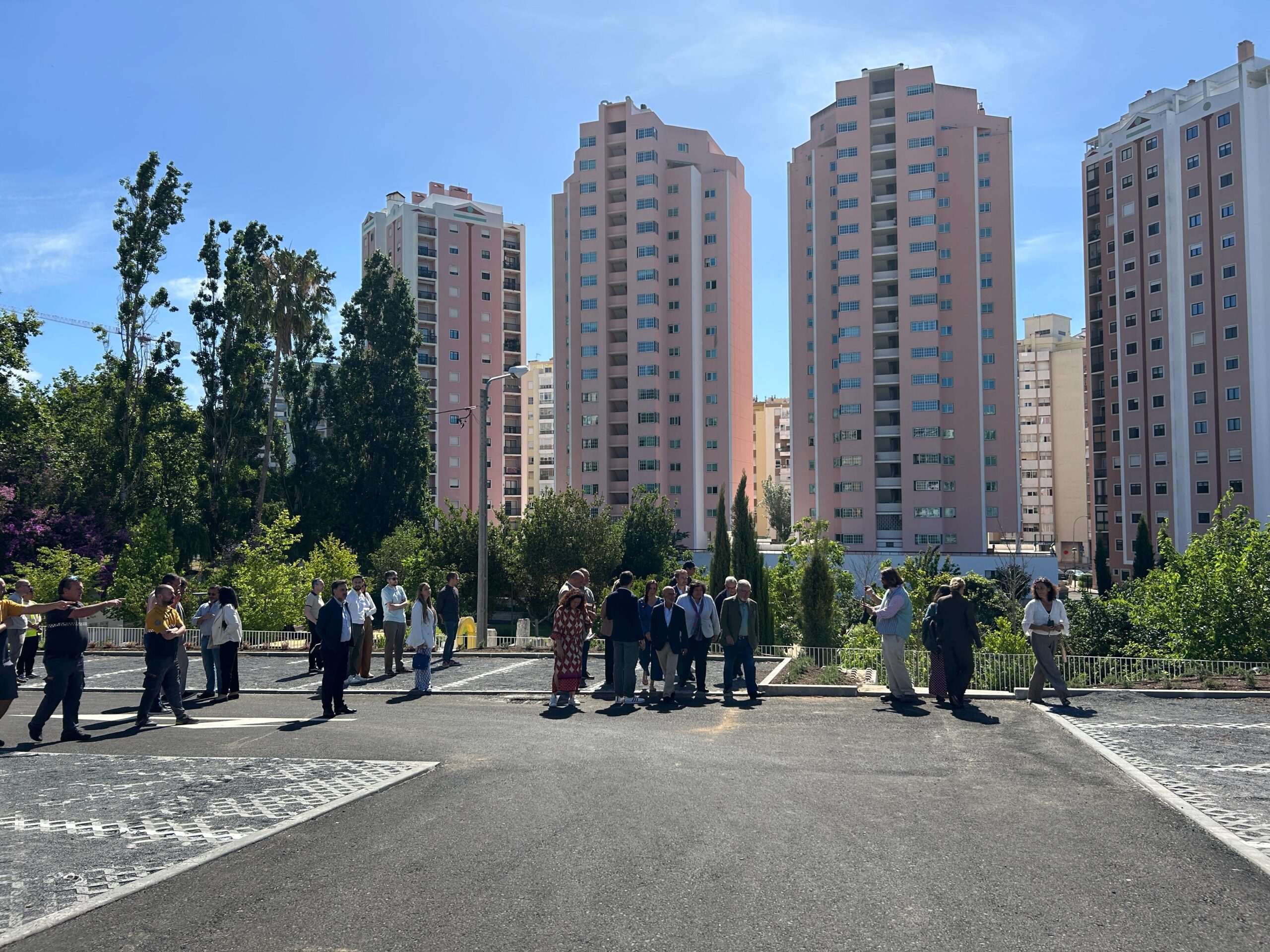 inauguração estacionamento romeiras